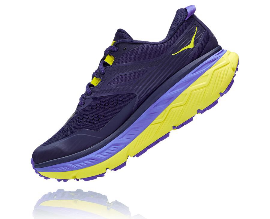 Tenis Hoka One One Trail Hombre Azules/Verdes - Stinson Atr 6 - HQMS61278